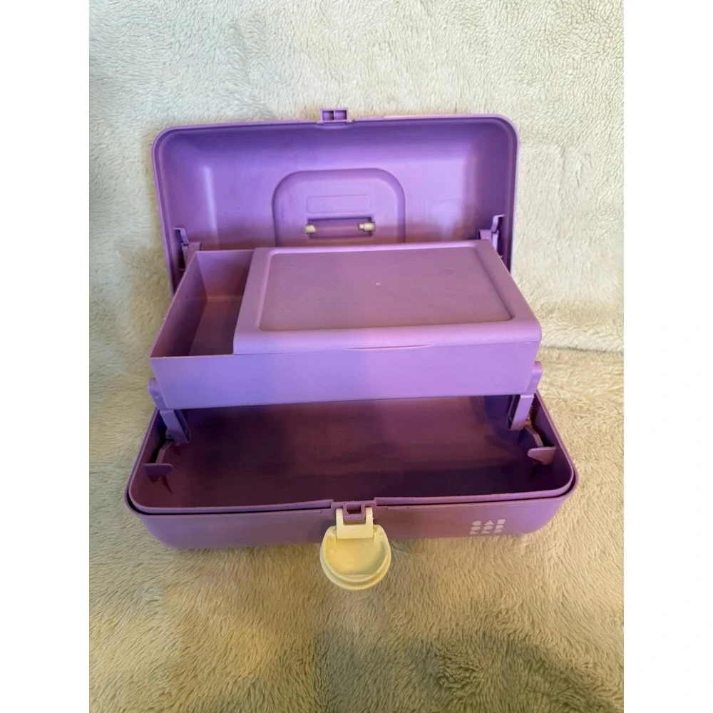 Caboodles Lavender/Light Purple Makeup Carrying Case/Box Vintage